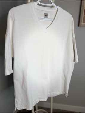 ASOS White V-Neck Short Sleeve Shirt
